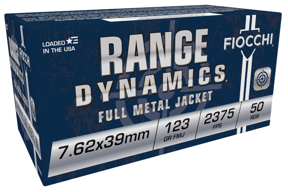 Fiocchi 7.62x39mm Range Dynamics 123gr FMJ Ammo
