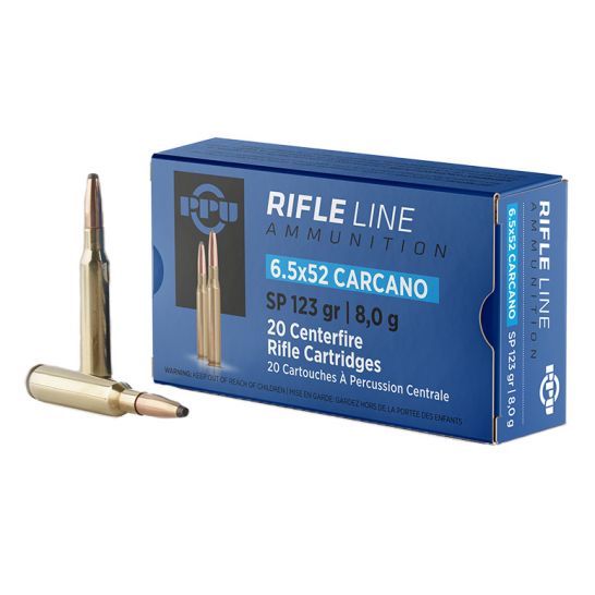 Prvi Partizan 6.5x52mm Carcano Rifle Line Ammunition 123gr JSP Ammo
