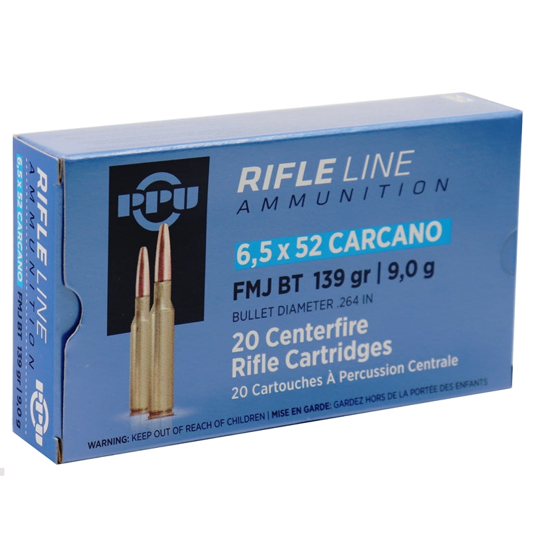 Prvi Partizan 6.5x52mm Carcano Rifle Line Ammunition 139gr FMJ Ammo