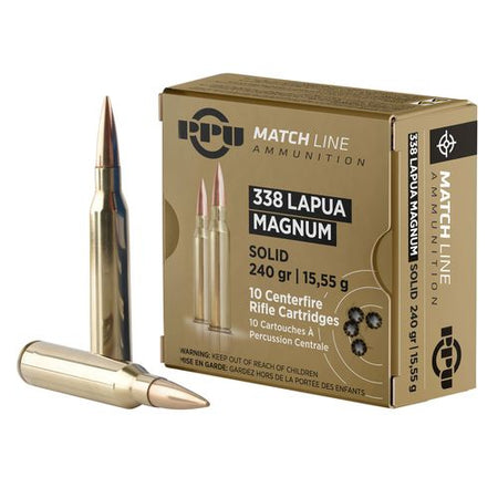 Prvi Partizan .338 Lapua Magnum MATCH LINE 240gr Solid Ammo