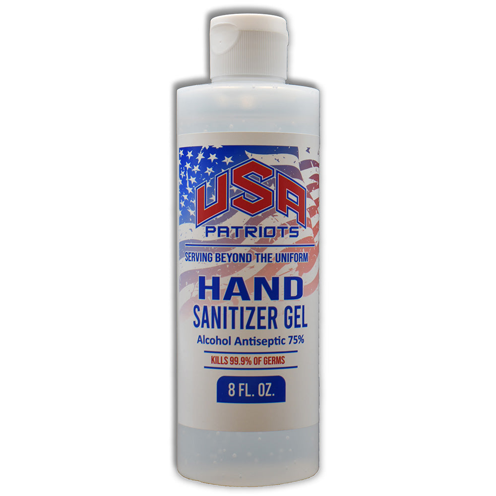 USA PATRIOTS HAND SANITIZER GEL 8OZ (MUST BUY 12 IN CASE)
