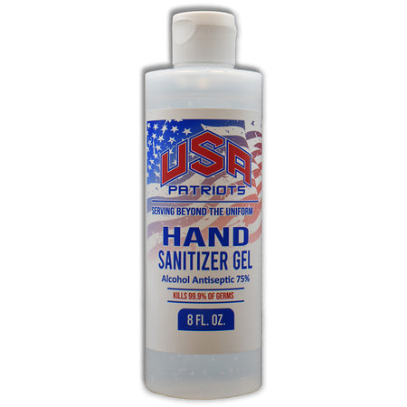 USA PATRIOTS HAND SANITIZER GEL 8OZ (MUST BUY 12 IN CASE)
