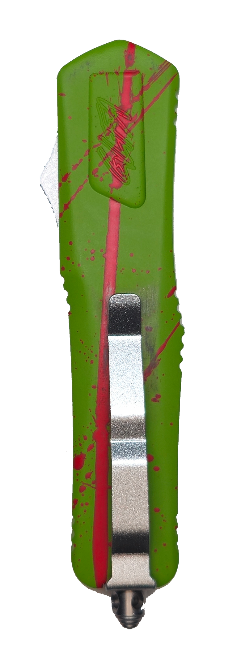 GREAT LAKES MEDIUM ZOMBIE SPLATTER KNIFE, SMOOTH BLADE, 8" AUTO
