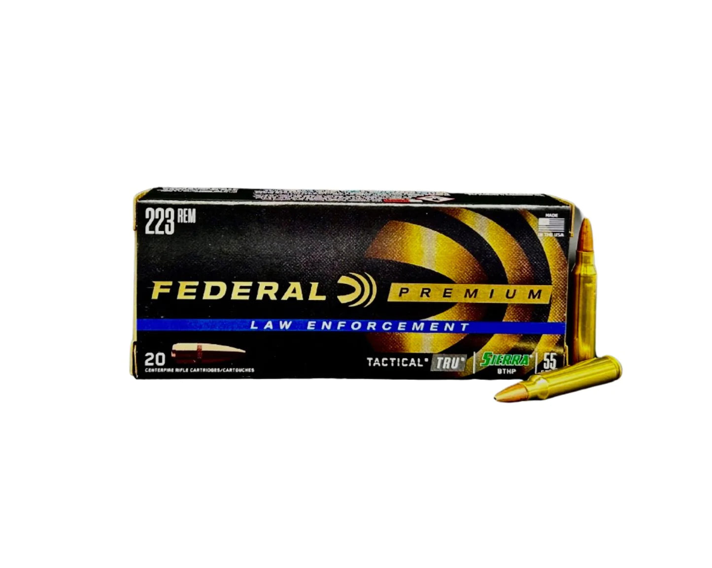 Federal .223 Remington Premium Tactical TRU 55gr Sierra BTHP Ammo