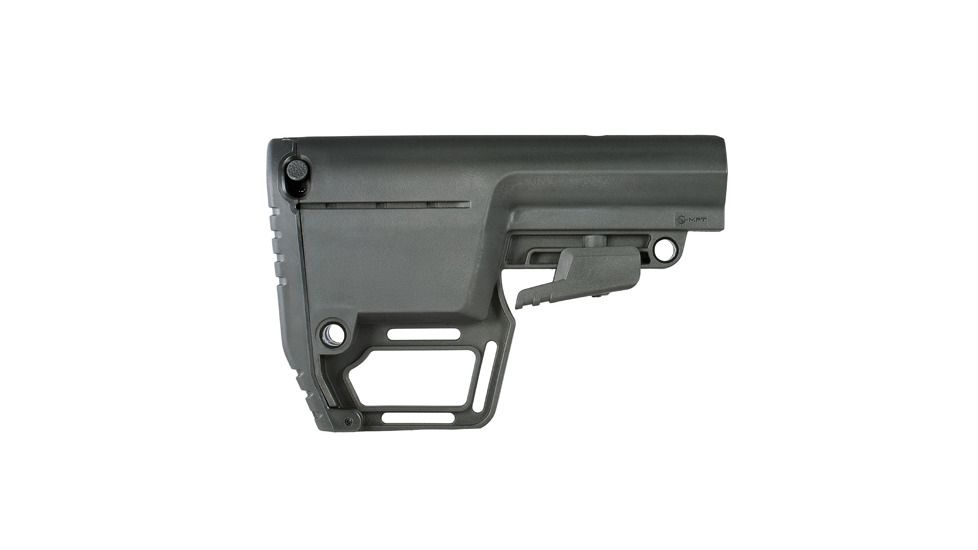 MISSION FIRST TACTICAL BATTLELINK LOW PRO UTILITY STOCK POLYMER BLACK MILSPEC W/ STORAGE COMP