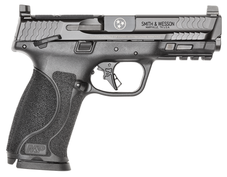dSMITH & WESSON M&P 9 M2.0 9MM 4.25" M.S. O.R. 2-17RD BLK TN LOGO ENGRAVED