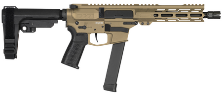 CMMG PISTOL, BANSHEE, MKGS, 9MM, 8", COYOTE TAN W/ADJ RIP BRACE