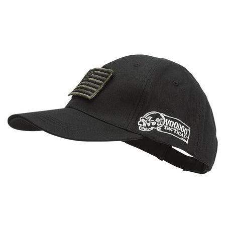 VOODOO TACTICAL VOODOO CAP WITH REMOVABLE FLAG PATCH (BLACK)