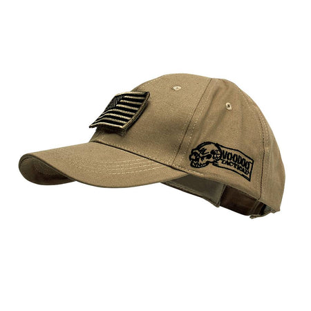VOODOO TACTICAL VOODOO CAP WITH REMOVABLE FLAG PATCH (COYOTE)