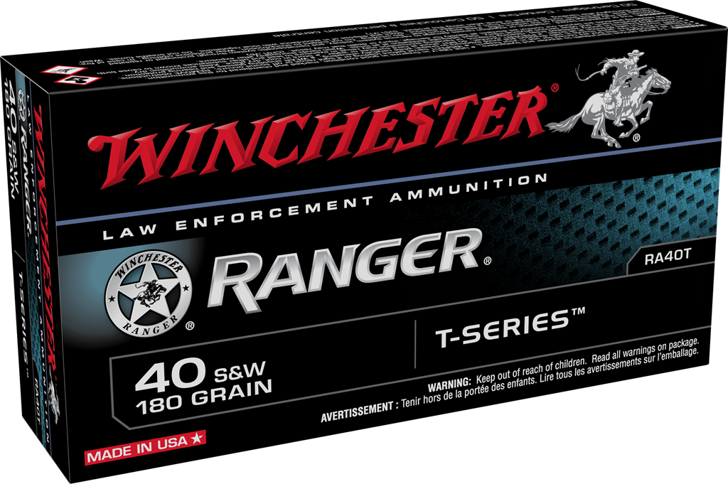 Winchester .40 S&W Ranger T-Series LE 180gr JHP Ammo