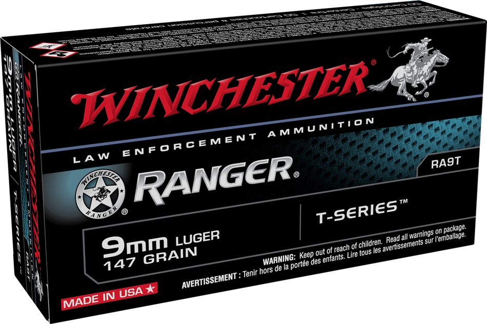 Winchester 9mm Luger / Parabellum Ranger T-Series LE 147gr JHP Ammo