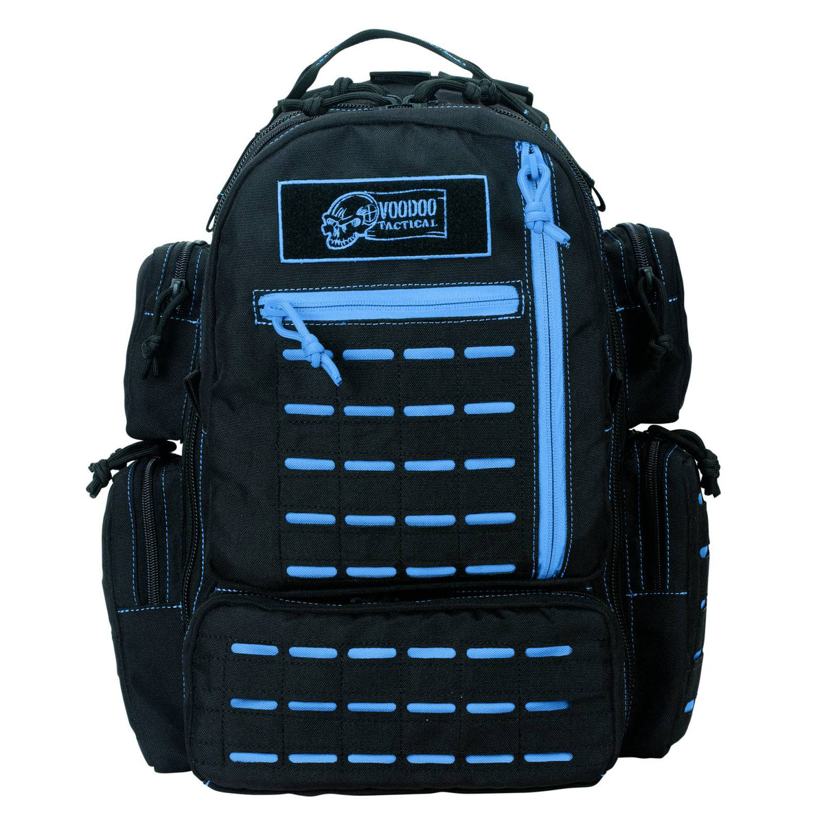 VOODOO TACTICAL MINI TOBAGO PACK WITH DIE CUT MOLLE (BLACK WITH BLUE)