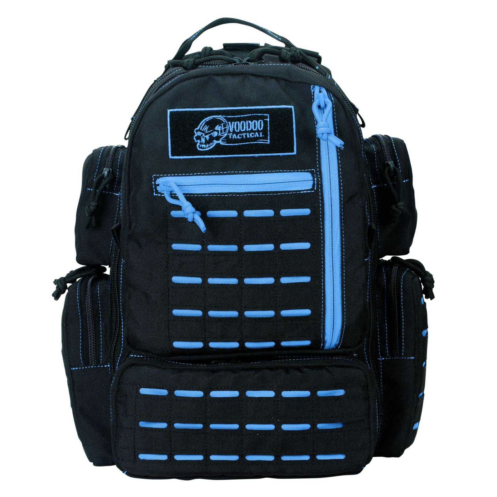 VOODOO TACTICAL MINI TOBAGO PACK WITH DIE CUT MOLLE (BLACK WITH BLUE)