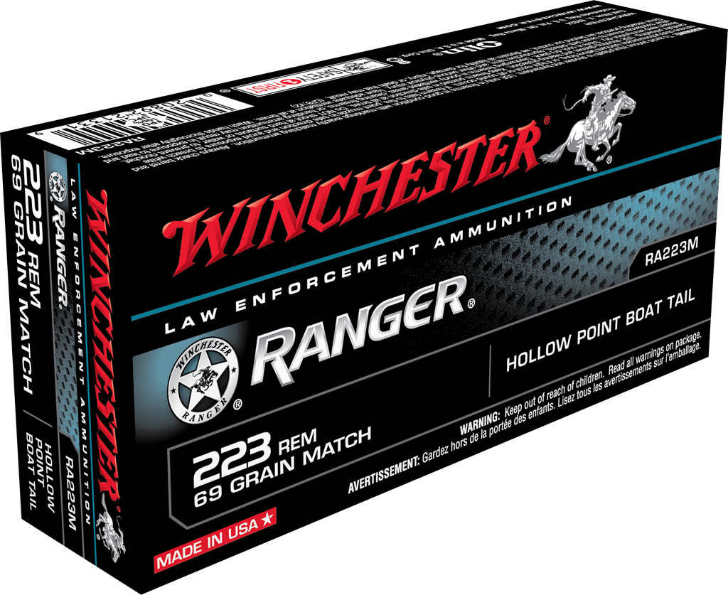 Winchester .223 Remington Ranger 69gr BTHP Ammo