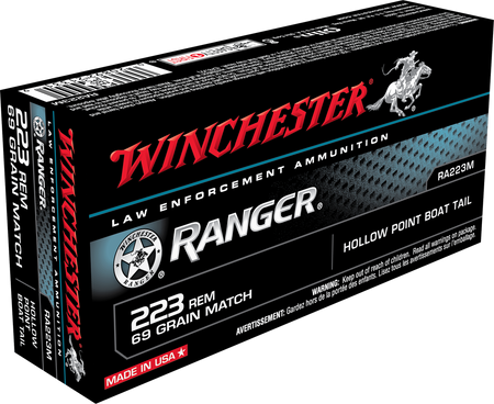 Winchester .223 Remington Ranger 69gr BTHP Ammo