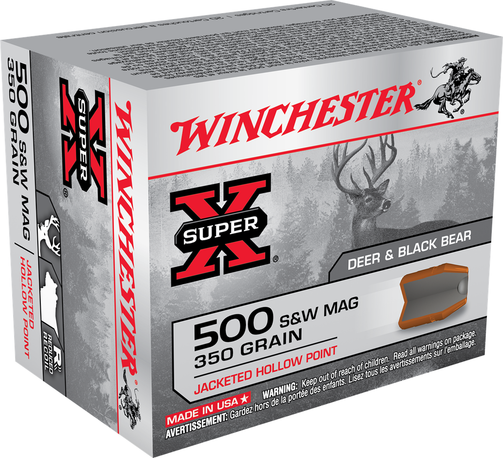 Winchester .500 S&W Mag DUAL BOND Hunting Hunting 350gr JHP Ammo
