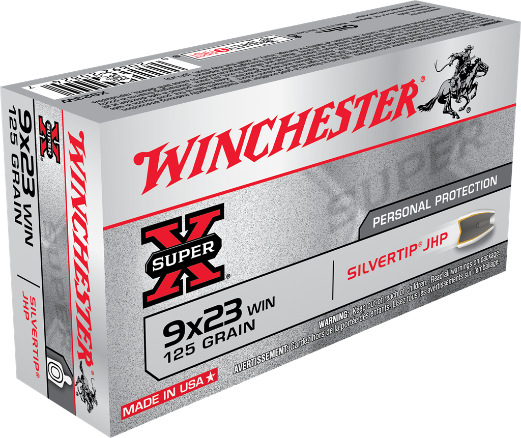 Winchester 9x23mm Winchester Hollow Point 125gr JHP Ammo