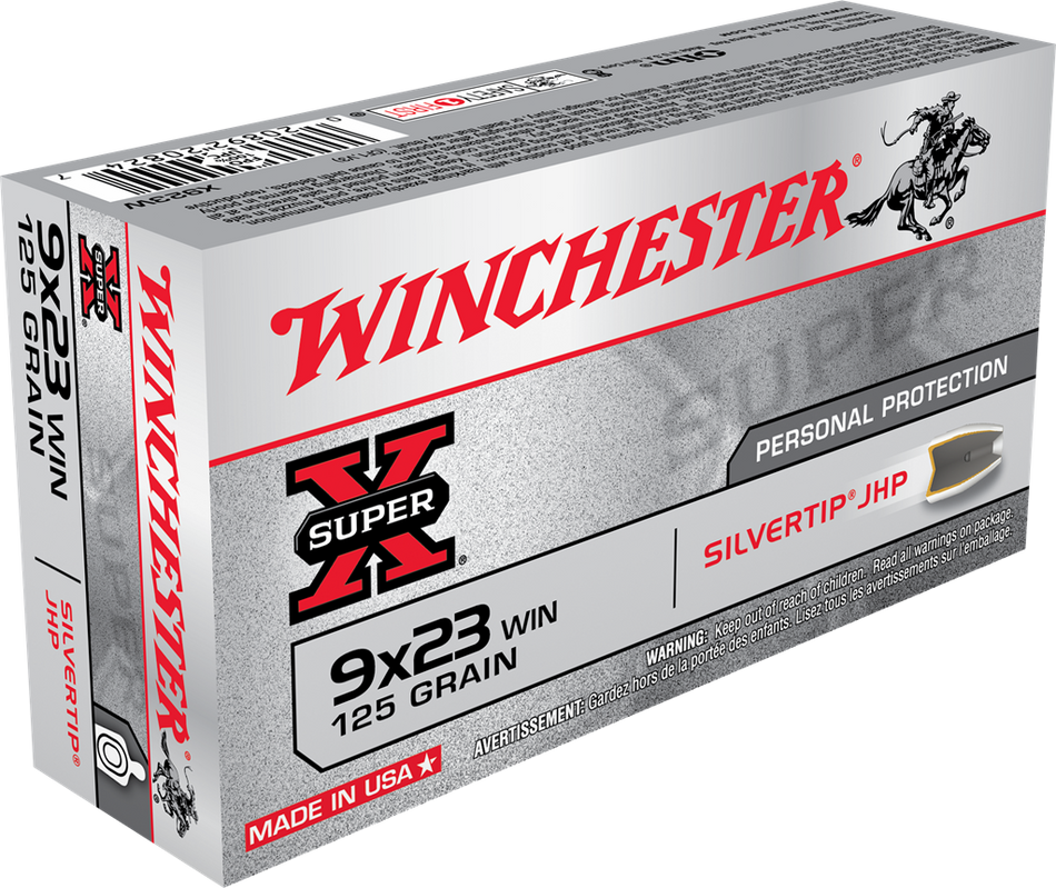 Winchester 9x23mm Winchester Hollow Point 125gr JHP Ammo