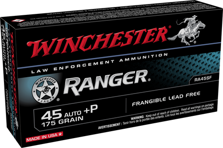 Winchester .45 ACP/Auto Ranger 175gr Solid Ammo