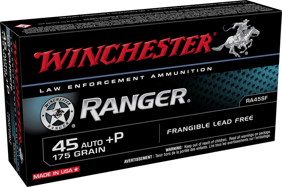 Winchester .45 ACP/Auto Ranger 175gr Solid Ammo