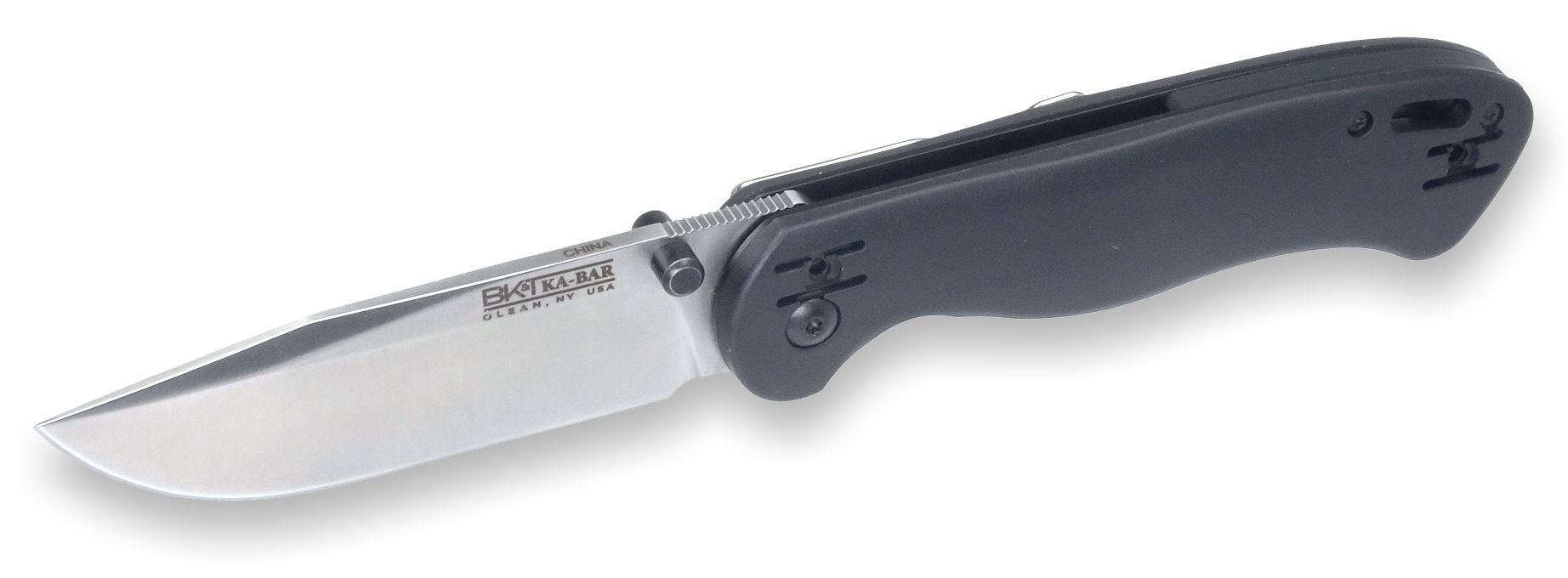 KA-BAR BECKER BK40 3.56 IN FOLDING KNIFE DROP POINT BLADE 4 POS WIRE CLIP