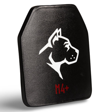 dGUARD DOG M4+ ADVANCED LVL 4 PLATE 10X12 SNGL CURVD CERAMIC W/ ADVANCED COATING & ANTISPALL (42262)