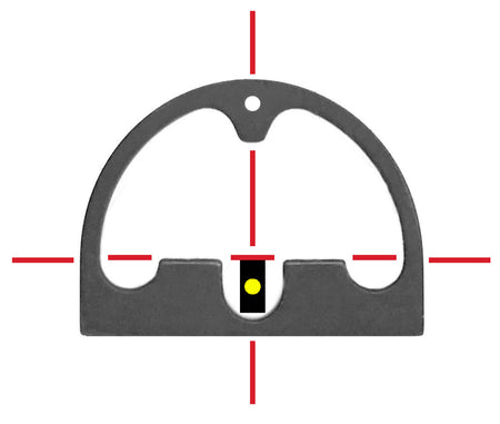 DIAMONDHEAD SIGHTS HOLE SHOT GLOCK 17 19 22 23 ETC REAR YELLOW INDICATOR FRONT TRITIUM POST SET 1