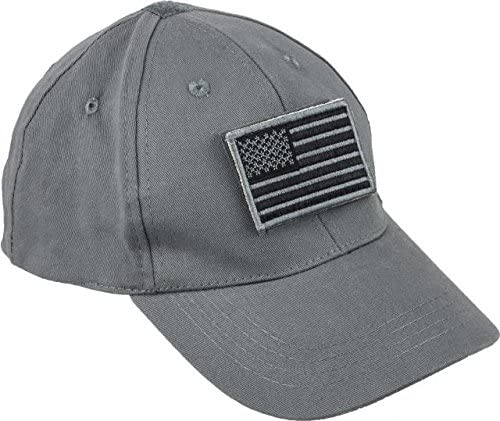 VOODOO TACTICAL VOODOO CAP WITH REMOVABLE FLAG PATCH (GRAY)