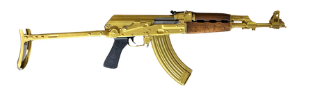 ZASTAVA ZPAPM70 7.62X39 WOOD HG, UNDERFOLDER GUCCI GOLD