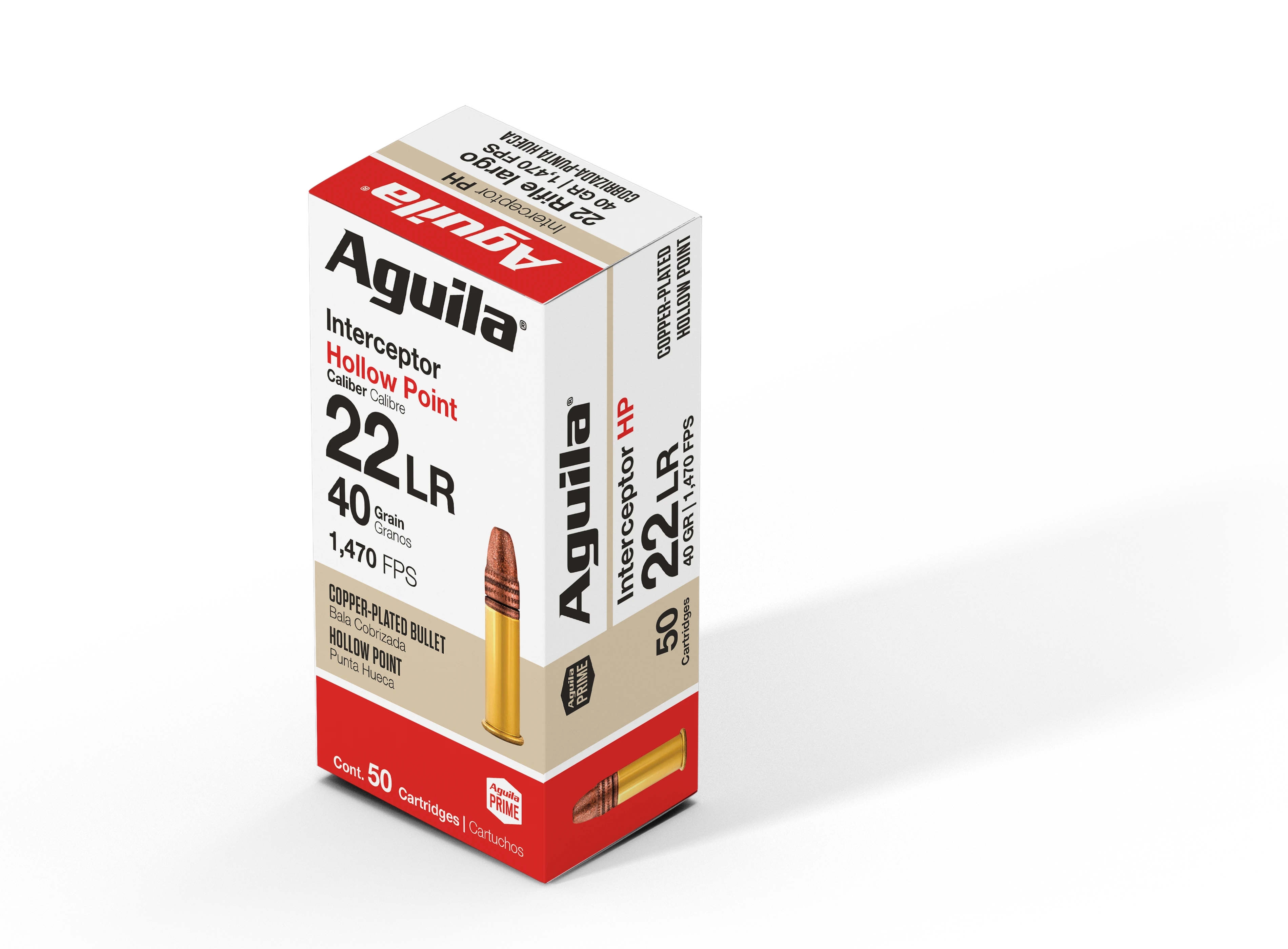 Aguila .22 LR Interceptor 40gr HP Ammo