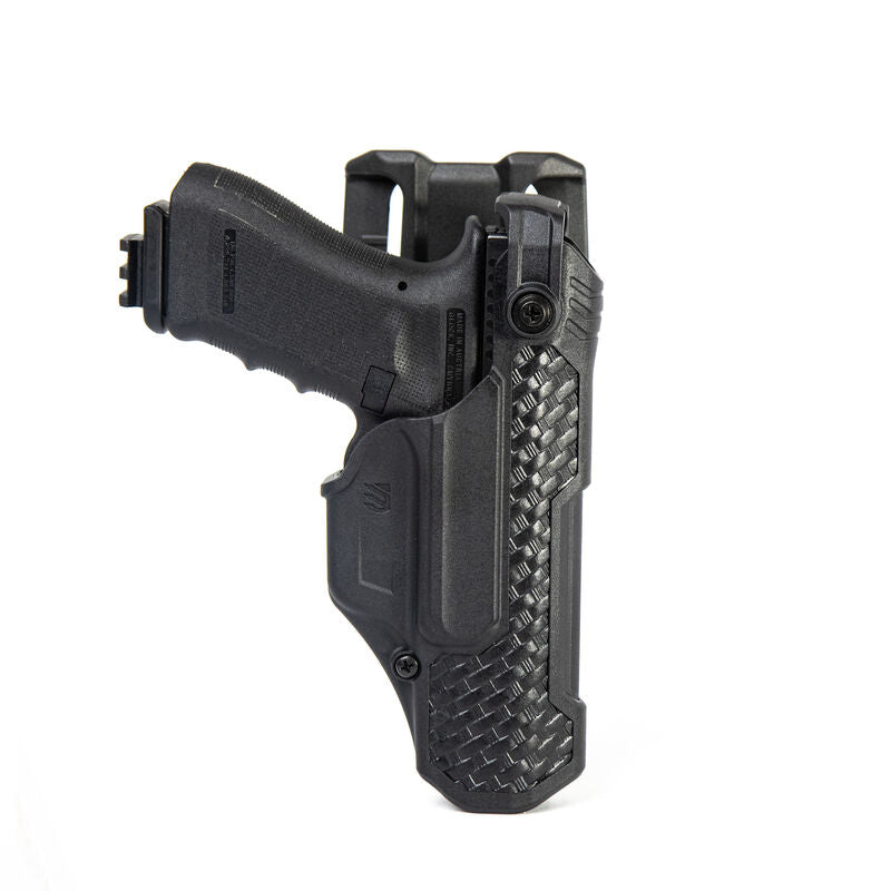 BLACKHAWK HOLSTER L3D T SERIES DUTY GLOCK 17 22 W/ STREAMLIGHT TLR7 TLRR  LEFT HAND BASKETWEAVE