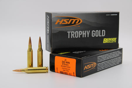 HSM .243 Winchester Trophy Gold 87gr Match Hunting VLD Ammo