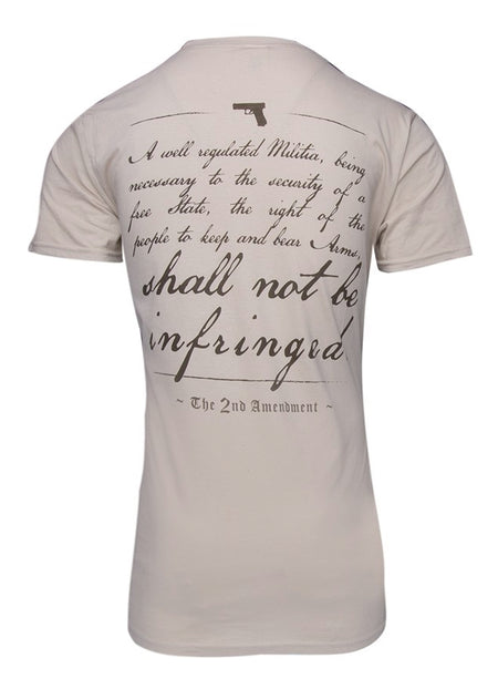 GLOCK T-SHIRT 2ND AMENDMENT TAN SMALL