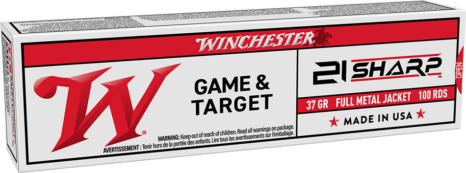 Winchester .21 Sharp Game & Target 42gr FMJ Ammo