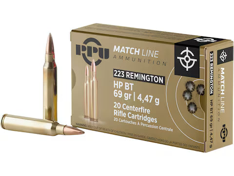 Prvi Partizan .223 Remington  69gr BTHP Ammo