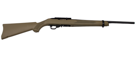 RUGER 10/22 CARBINE 22LR 18.5" BBL, FDE SYNTHETIC 1-10RD