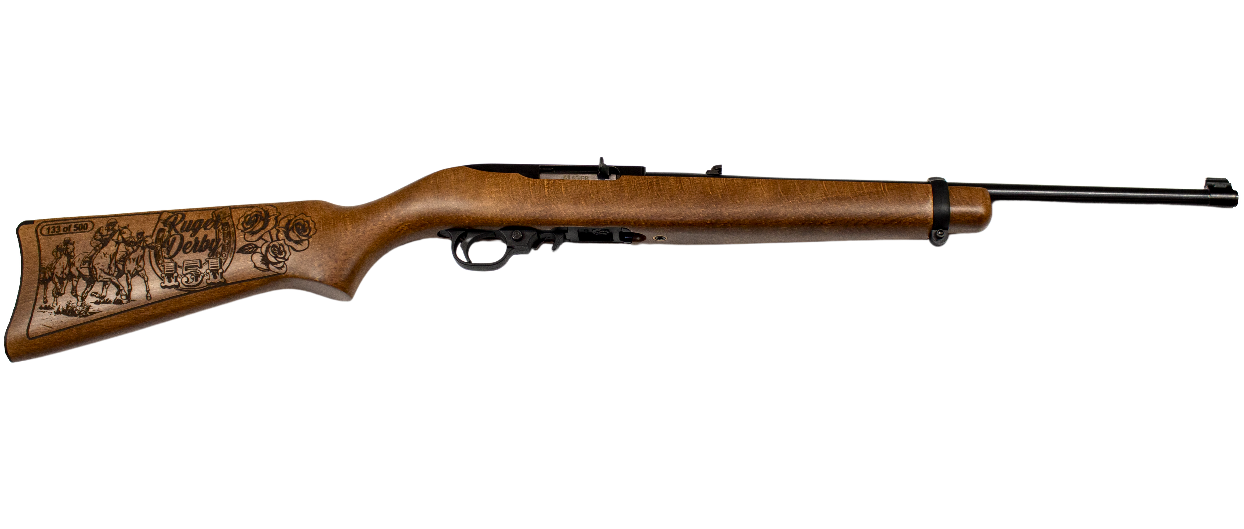 RUGER 10/22 22LR RIFLE BLUED/BIRCH 151ST DERBY EXCLUSIVE