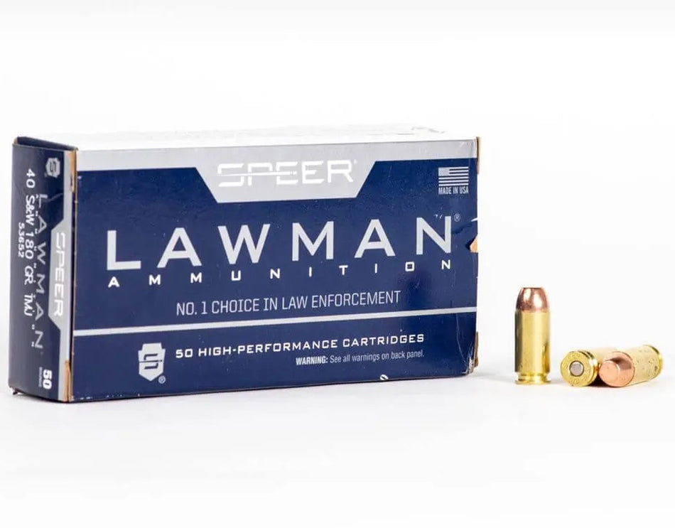 Speer .40 S&W Lawman 180gr TMC Ammo