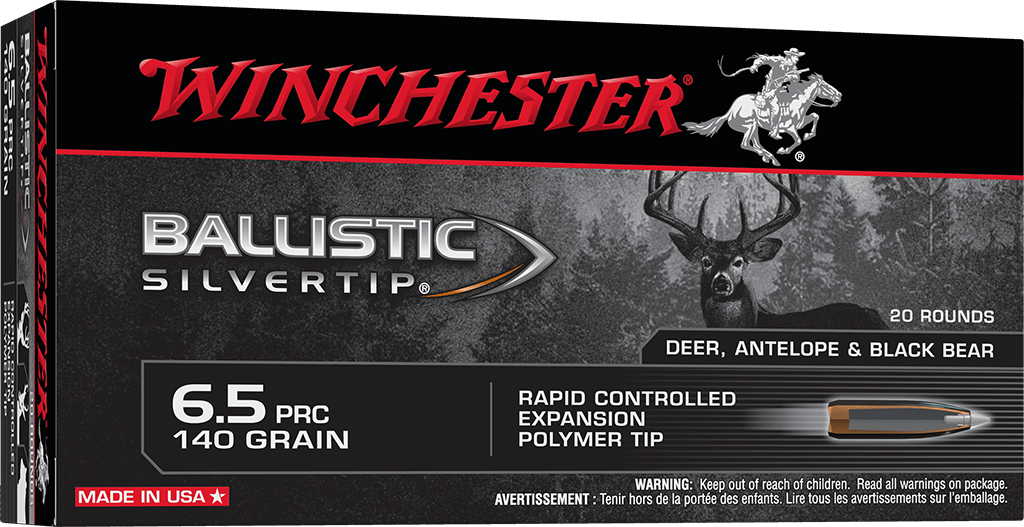 Winchester 6.5 PRC Ballistic Silvertip 140gr PolyTip Ammo