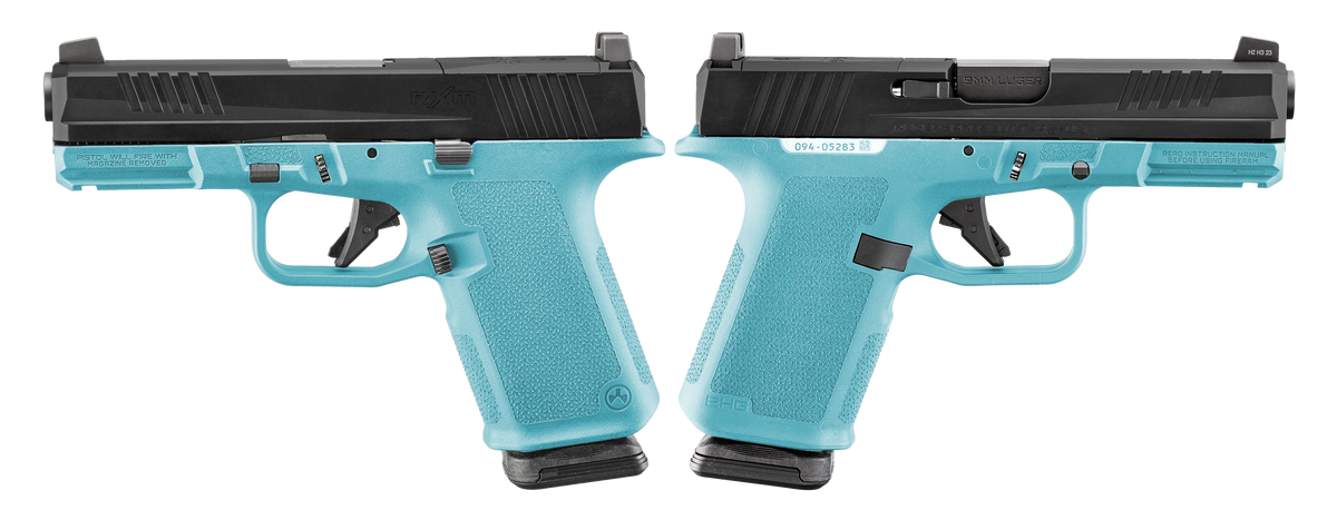 RUGER RXM 9MM PISTOL 4" BBL ROBIN EGG BLUE MAGPUL EHG, O.R. 2-15RD MAGS - ORION EXCLUSIVE