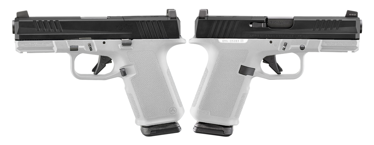 RUGER RXM 9MM PISTOL 4" BBL WHITE, MAGPUL EHG, O.R. 2-15RD MAGS