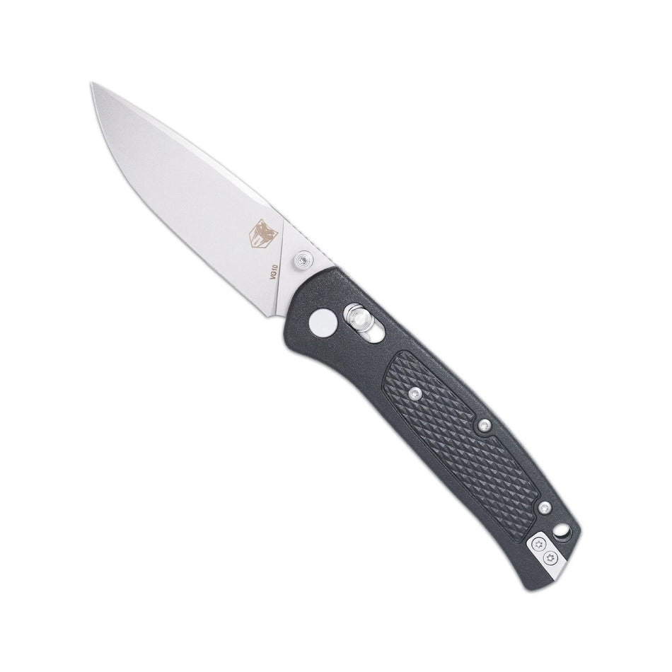 CobraTec EDC Scout Grivory Bar Lock Knife Folding Blade Black