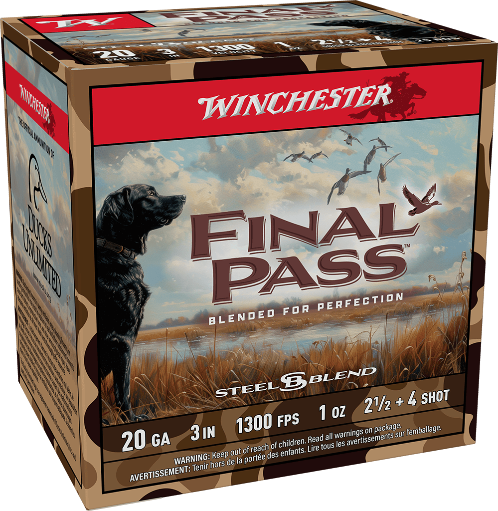 WINCHESTER 20 GA 3 HS 1 2.5 & 4 BLEND 25 RD/BX 10 BX/CS