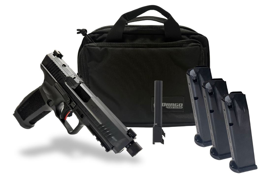CENTURY CANIK METE SFT TAC BUNDLE 3-18RD MAG 1-4.5" BRL 1-5" THREADED BRL W/ RANGE BAG
