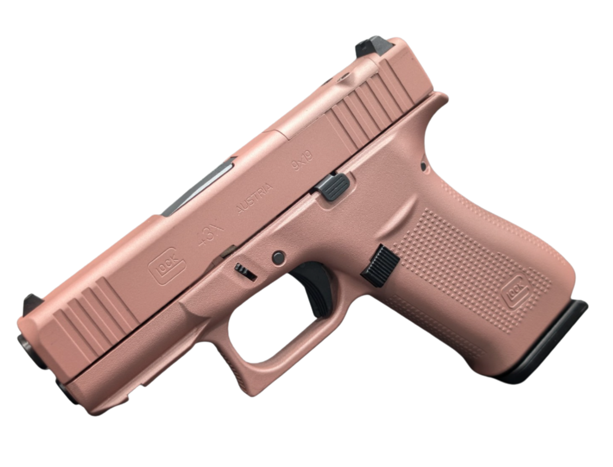 GLOCK 43X MOS ROSE GOLD FS 9MM PISTOL 3.39" FXD 2-10RD MAGS