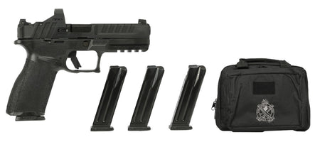 dSPRINGFIELD ARMORY ECHELON 4.5" 9MM 3 DOT TRITIUM GEAR UP 25 5-10RD MAG RANGE BAG VDIAN GRN OPTIC