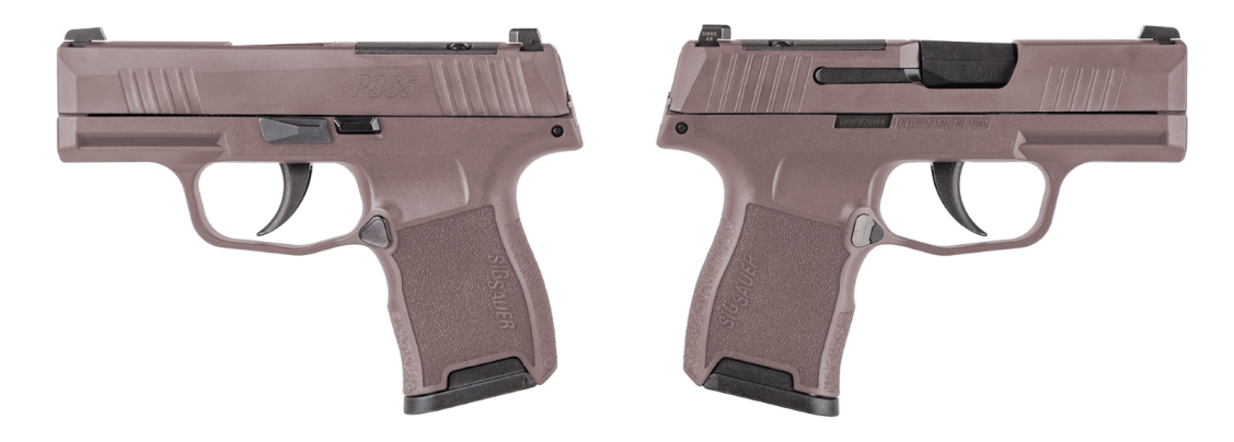 SIG SAUER P365 ROSE GOLD 9MM PSTL 3.10" BLK O.R. 2-10RD MAGS