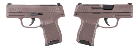 SIG SAUER P365 ROSE GOLD 9MM PSTL 3.10" BLK O.R. 2-10RD MAGS