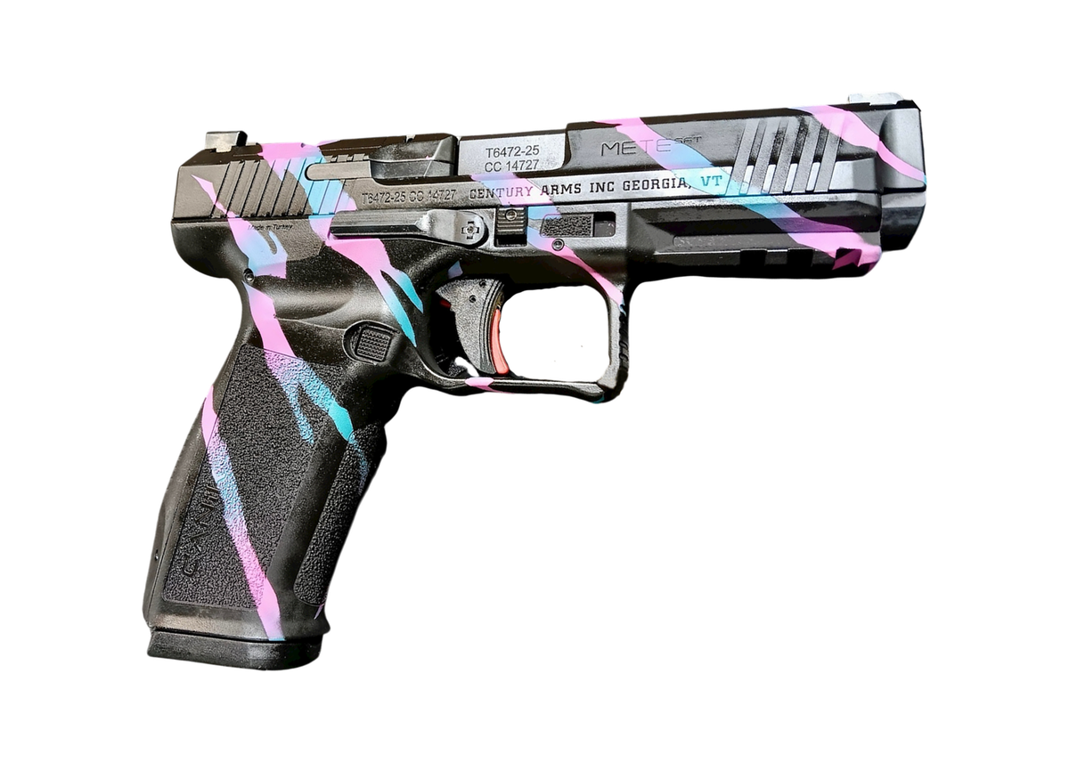 CENTURY CANIK METE SFT ONE SERIES 9MM MIAMI TIGER STRIPE PSTL 4.46 BRL 1-18RD MAG