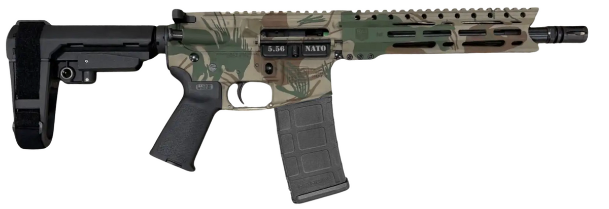 DIAMONDBACK DB15 5.56 10" PSTL RHODESIAN BRUSHSTROKE W/SBA3 BRACE 30RD MAG ORION EXCLUSIVE